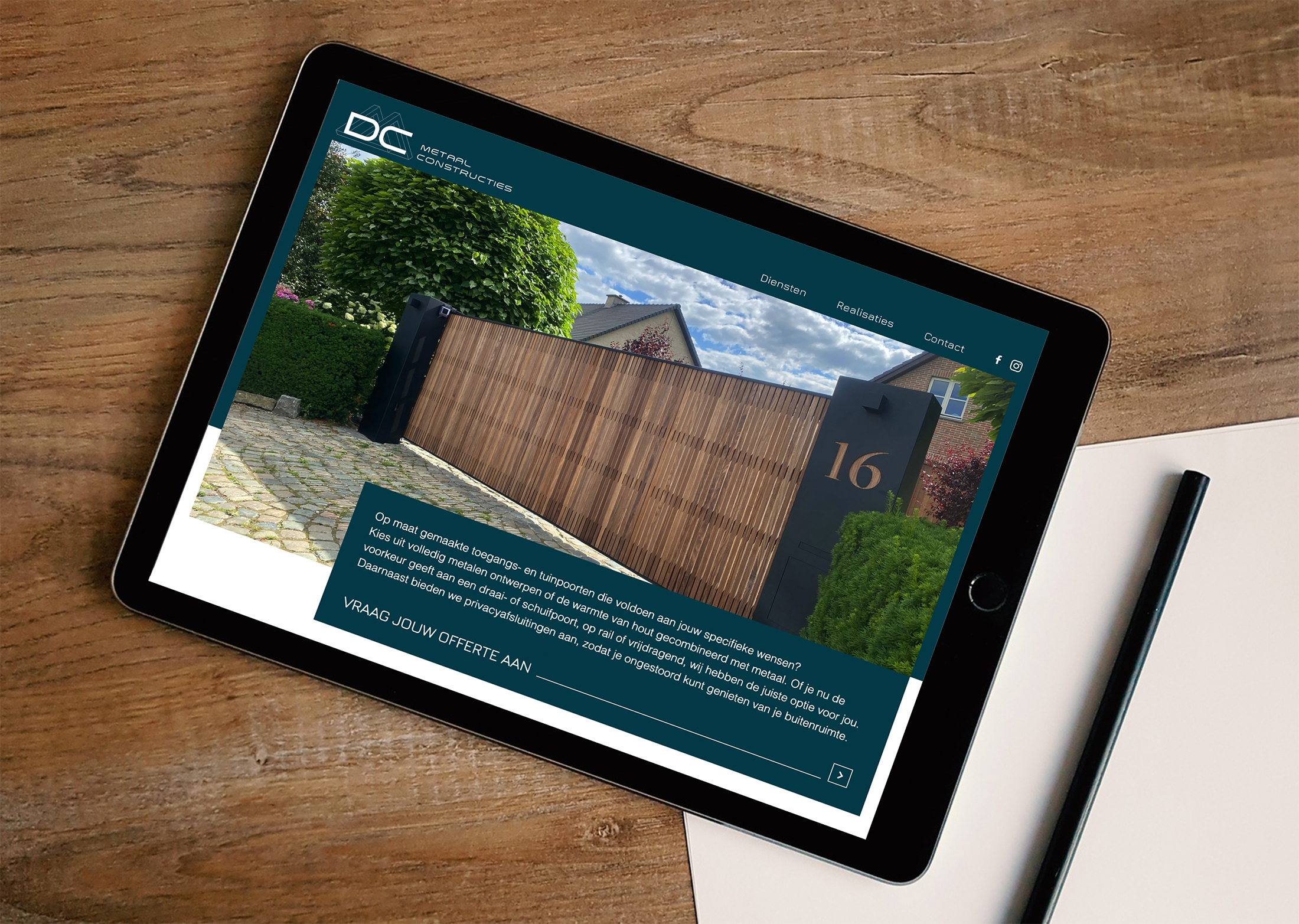 DC Metaalconstructies webdesign